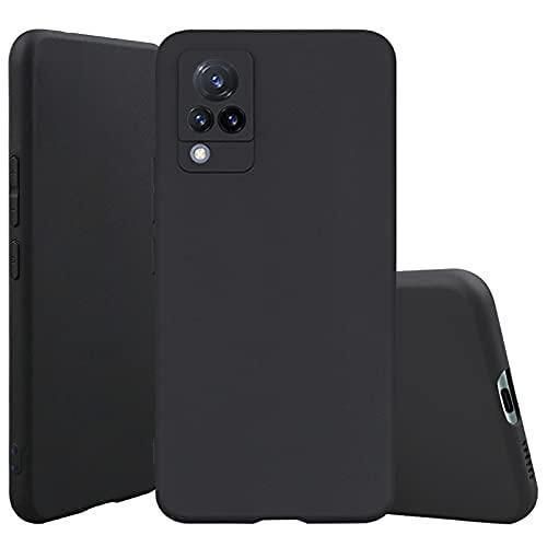 Vivo V21 Phone Case, Slim Smooth Anti-fingerprint Soft Silicone TPU Protective Cover