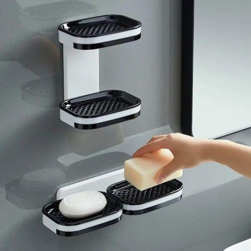 Double Soap Holder with adhesive sticker