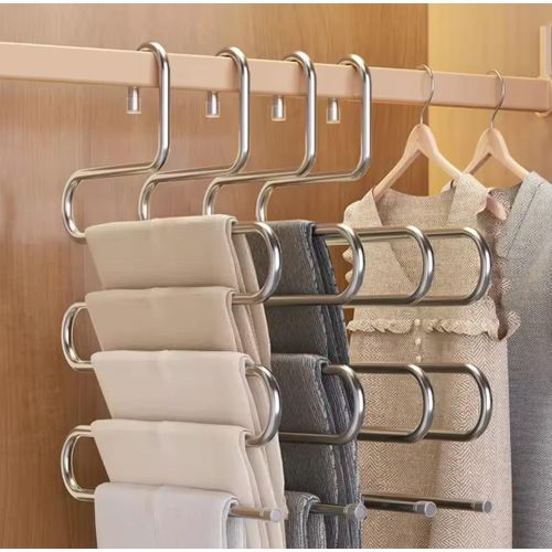 Multipurpose 5 In 1 PantTrouser Hanger Organizer