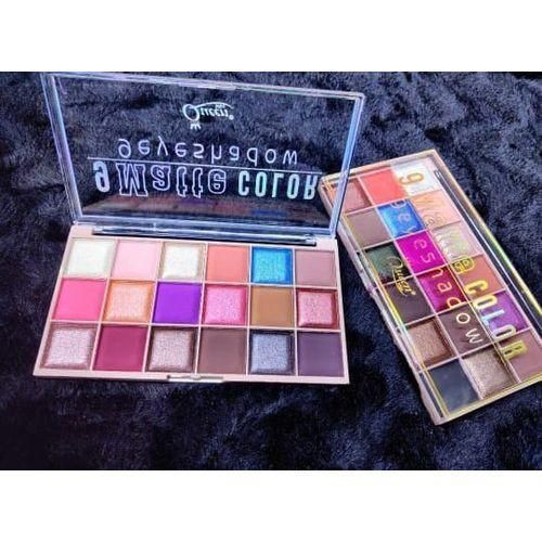 9colors Matte Color+9Color Glitter Eyeshadow Palette+FREE 2Way Mascara&Eyeliner
