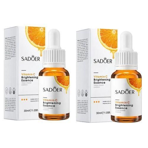 SADOER 2 Pieces Vitamin C Face Brightening Essence Improves Skin Radiance Vitamin C Serum