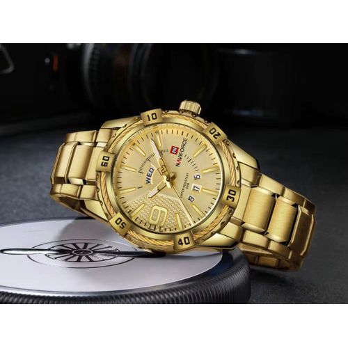 Gold Quartz Wristwatch