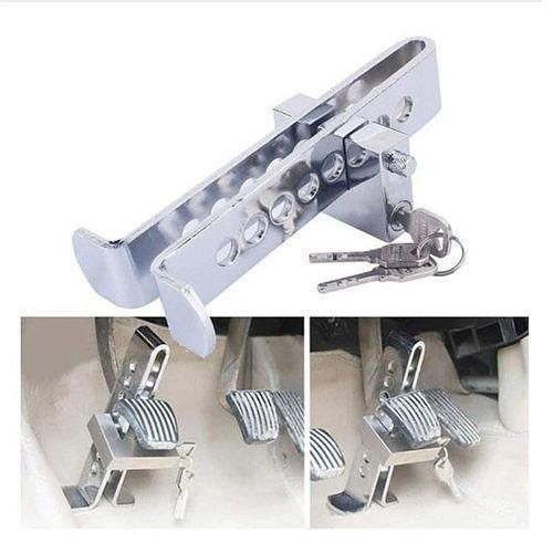 Car Steering Wheel Lock Anti-Theft Stainless Steel 9-Hole Heavy Duty Universal Security Lock with Key for Auto Vehicle