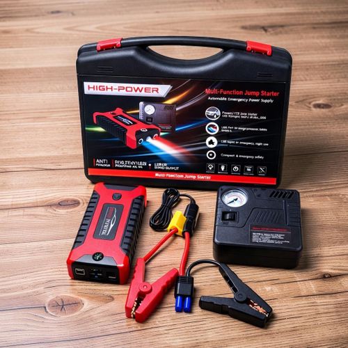 Rechargeable Battery Portable 12V 99800mAh Car Jump Starter Power Bank with Tire Inflator