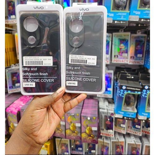 Vivo V50 5G Original Silicone Phone Case/ Cover, Black