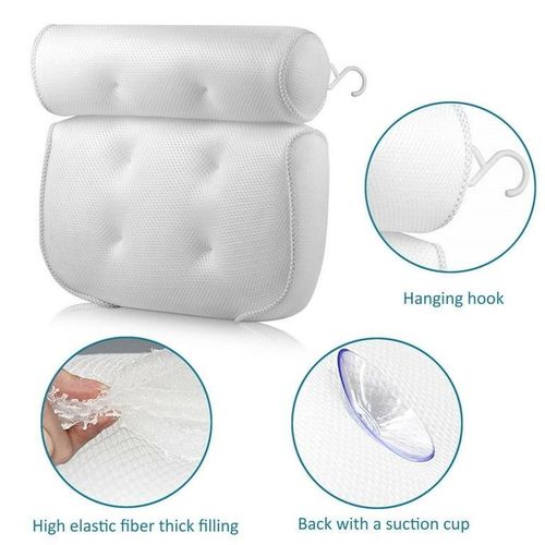 Bath tub Bath pillow size 37x35x10cm 6 silicone suction cups