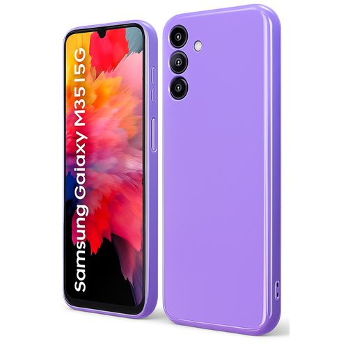 Soft Silicone Slim Fit Cover Anti-Scratch Shockproof Case for Samsung Galaxy M35 - Purple