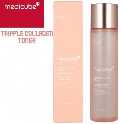 Triple Collagen Toner Niacinamide Moisturizes Improves Elasticity Makes Skin Transparent Gives A Glass Skin Glow Smooths Softens Refines The Skin Plumps Firms Evens The Skin Tone