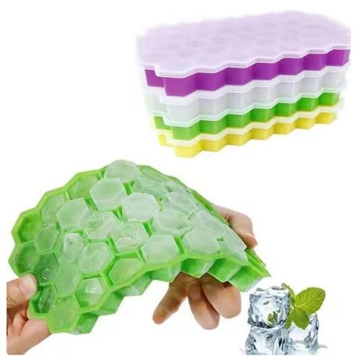 37 Grids Honeycomb Silicon Ice Cube Maker Tray Stackable Silicone Flexible Mold Freezer Gridding Easy Release Reusable mold