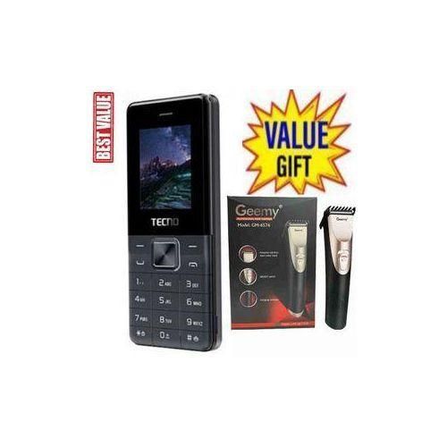 Tecno BEST BUTTON PHONE // T301 2/Dual Sim,Button/KABAMBE/KATULULU/MULIKA MWIZI +FREE GEEMY SHAVER..