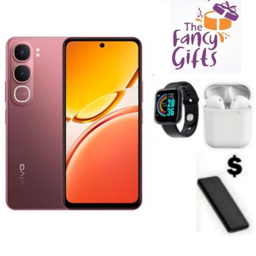 Y21d (6GB RAM + 128GB ROM) - 6500mAh 5-Year Health Battery, IP69+ Waterproof, 44W FlashCharge, 90Hz Display - Smart watch Pod Power bank