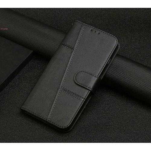 Samsung A07 Case Flip Wallet Book Leather Heavy Protective Phone Case coverBlack