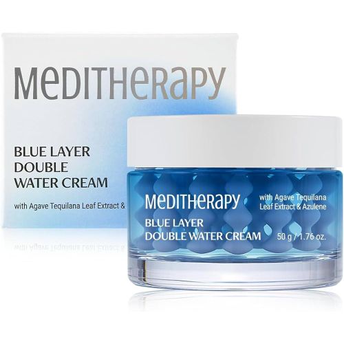 Blue layer Double Water Cream. Deeply hydrates & Moisturizes, Firms the skin, Glows the skin, Soothes the skin, Softens, Improve skin elasticity, Smooths, Reduces redness & irritation
