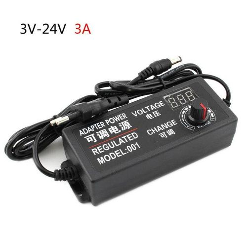 Adjustable AC To DC Power Supply 3V 5V 6V 9V 12V 15V 18V 24V 3A 5A Power Supply 8 Pin DC 48W 60W 72W Adapter