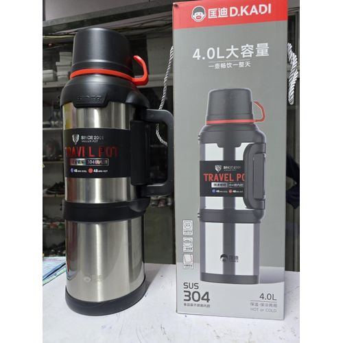 4 Liters KD Crypto Vacuum Flask Insulated Hot and Cold Beverage Container