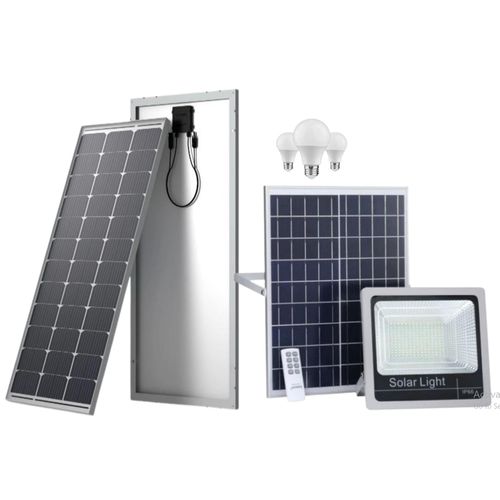 350 W solar panel Monocrystalline All Weather solar panel +Free 50 W solar floodlight +Bulb