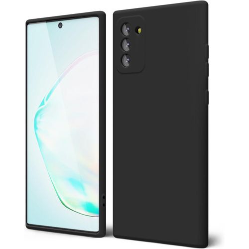 Soft Silicone Slim Fit Cover Anti-Scratch Shockproof Case for Samsung Galaxy Note 10 - Black