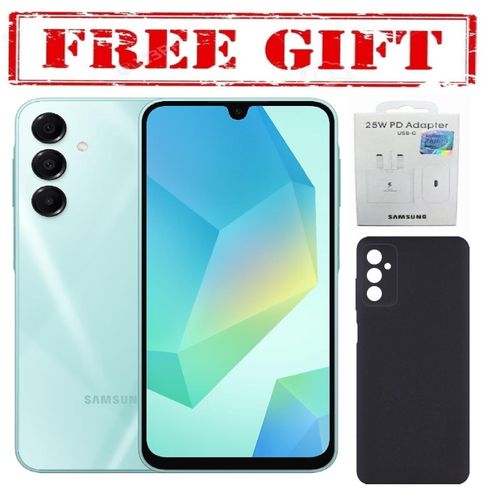 GALAXY A16, 6.7'' HD+, 6GB RAM + 128GB ROM, DUAL SIM, 50MP, 5000mAh COMES WITH FREE GIFTS (C TO C HEADER + SILICONE COVER ) FOR YOU