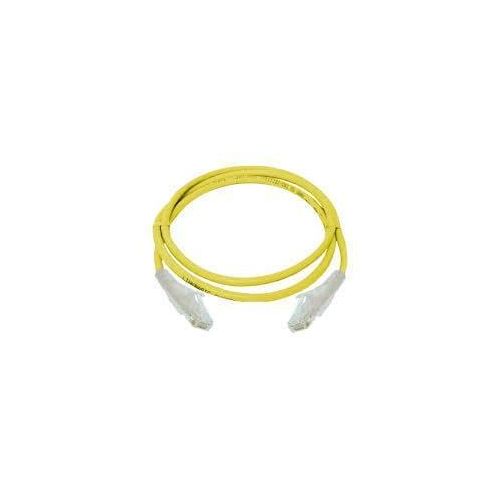 Cat6A 10G UTP 24 AWG PVC Round Patch Cord - 1m - Yellow Colour NCB-6AUYELR1 1