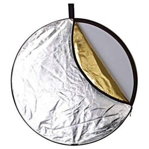 PHOTOGRAPHY REFLECTOR 110CM/43 INCH 5 IN 1 - TRANSLUCENT SILVER GOLD WHITE AND BLACK