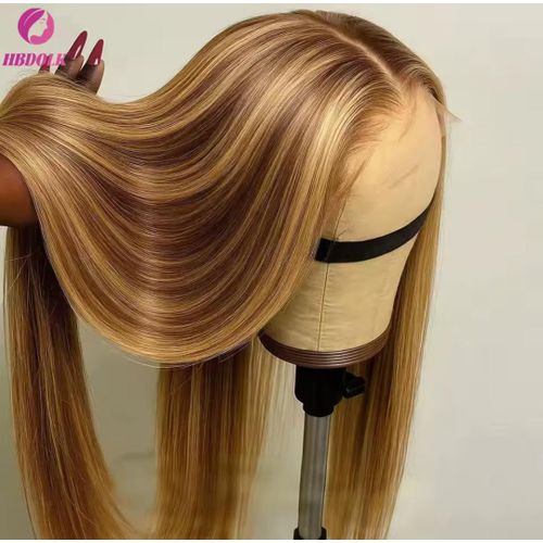 Bone straight frontal wig