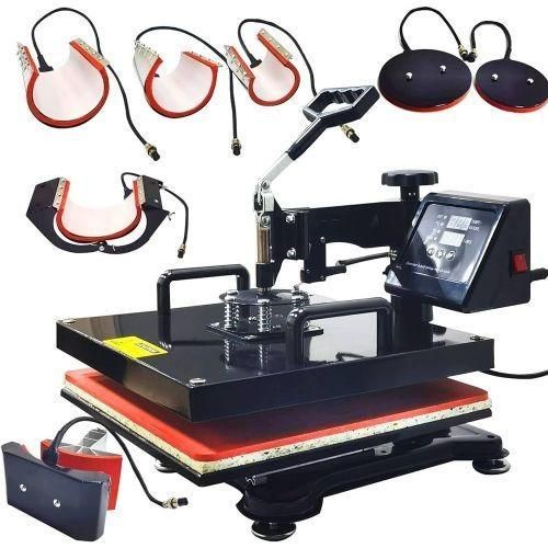 8 in 1 Combo Heat Machine Transfer on T-Shirt,Cap,Mug,Plate,football jerseys