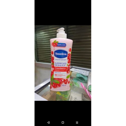 Vaseline Super Food Freshlock Cranberry Lotion