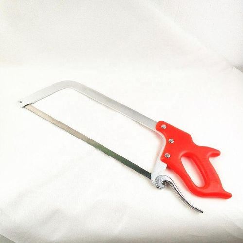 Heavy Duty Manual Meat Bone Saw – Stainless Steel Frame with Ergonomic Handle for Butchery, Kitchen & Slaughter Use