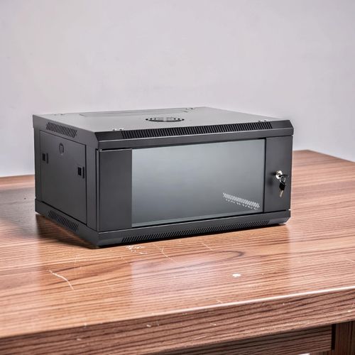 Metallic Smooth Paint Finish Premium Networking Rack Enclosure 4U Wall Mount Data Cabinet
