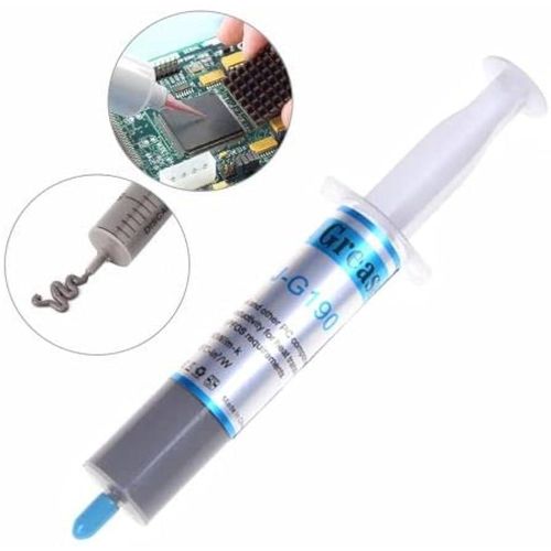 Thermal Compound Paste Heat Sink Compound Syringe CPU Silicone Plaster for All Coolers Grease Grey Carbon Based for Processor, Heat Sink, CPU, Laptop, pc, Cooler Master, hy 510