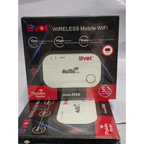BVOT M88 Pocket MiFi 4G LTE 5G Wireless Router Fast Boot One Button Connection