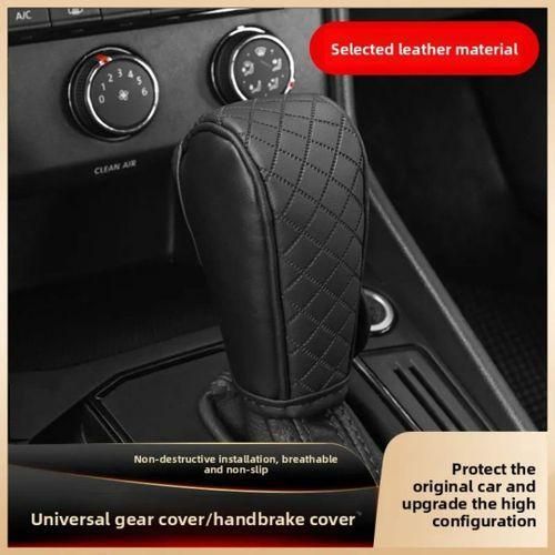 Universal Car Gear Shift Handle Protective Cover Breathable Non Slip PU leather