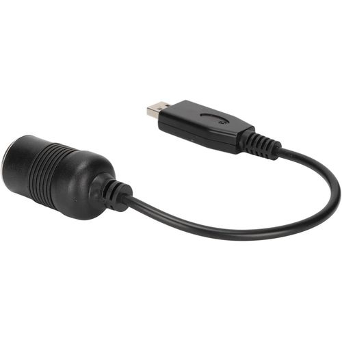 USB to 12V Car Socket Power Converter for GPS Dash Cam