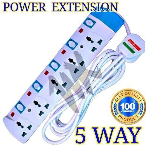 Power King BEST 5-Way Power Extension For Home Entertainment Systems //5 Way Reliable Extension With Safety Switches