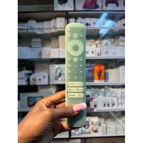 TCL Android Tv Remote Control And Remote Control Cover Dust-Proof Anti-Drop Silicone Transparent Thickened Protective Case Cover