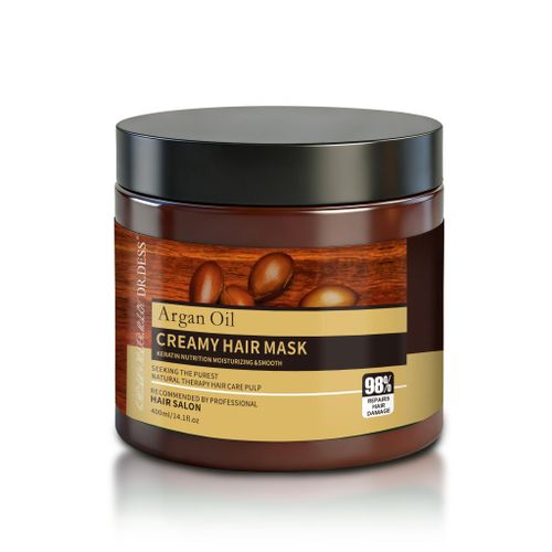 Argan Oil Creamy Hair Mask intensely nourish hydrate and repair dry damaged frizzy or dull hair restoring softness shine strength