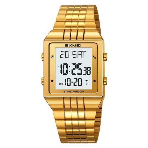 2335 new Arrival Men Digital Watch Stainless Steel Strap-gold