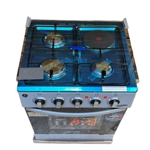 50 by 55 Free Standing Cooker – 3 Gas + 1 Electric Plate with Electric Oven 1 Year Warranty and free gifts
