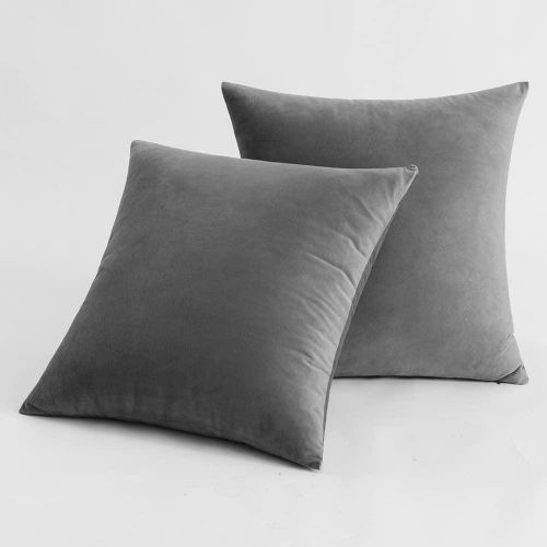Set of 2 velvet Outdoor Pillow Covers 18X18