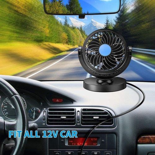 360 Degree Adjustable Car Dashboard Air Cooler Single Head Cooling Car Fan