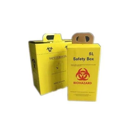 5 Litre Hospital Safety Box For Needles and Sharp Disposal