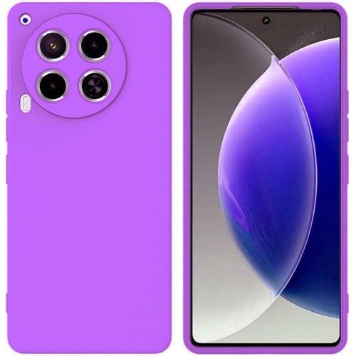 Soft Silicone Slim Fit Cover Anti-Scratch Shockproof Case for Tecno Camon 30s - Purple