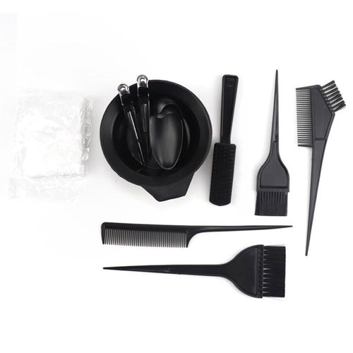 11Pcs Hair Dyeing Tools Set Hair Dyeing Bowl Brush Comb Disposable Gloves Cape Home DIY Professional Hairdressing Tools