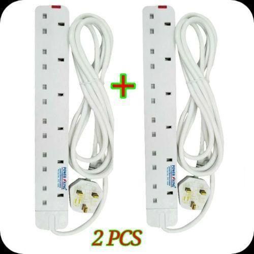Best (two)Power Extension Socket 3m Cable In 6 Way