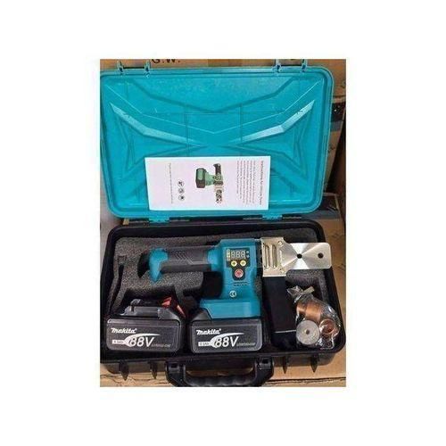 Makita 88V Cordless Rechargeable Battery PPR Pipe Welding Portable Machine Temperature Adjustable PPR pipe Cordless Electric PPR Water Pipe Melter Plastic Welding Machine for 88V Li-ion Battery Digital Display Hot Melting