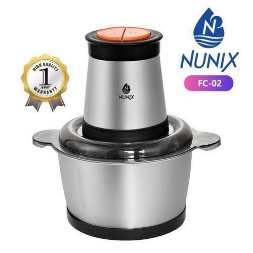 2L Electric Food Chopper & Blender - 1000W Powerful Food Processor with 2-Speed Settings, Stainless Steel Blades for Meat, Vegetables, Fruits,Nuts - Multi-Function Kitchen Appliance