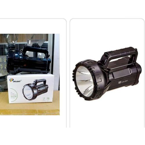 Light Portable Rechargeable Flashlight Led Torch Light, 75 Watts