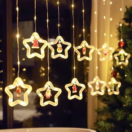 star curtain light decoration