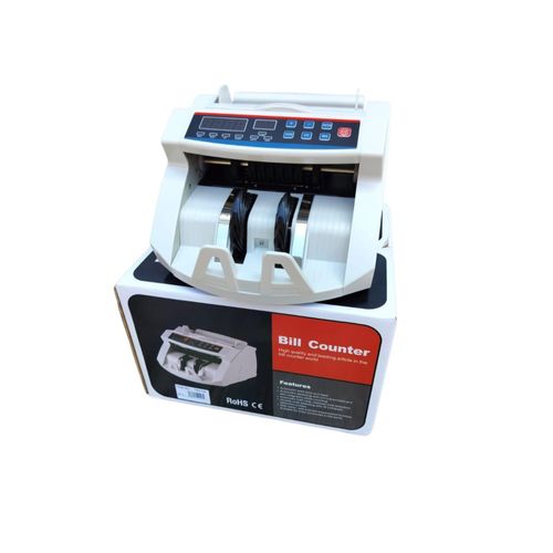 LCD Money Count Bill Cash Notes Counter Machine Bank Counterfeit Detector UV and MG Cash