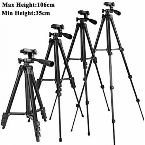 3120 Tripod Stand For Phone Camera With Rotatable Clip